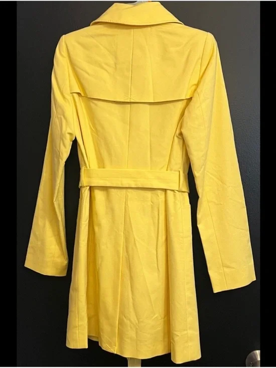 The Limited Canary Yellow Belted Trench Coat - Picture 2 of 7